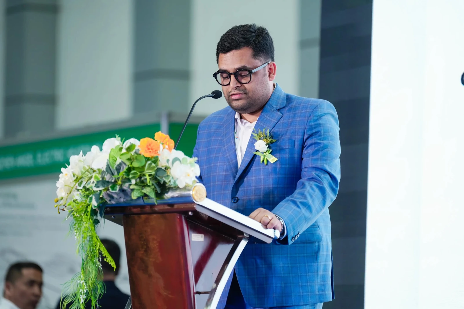 Shaurya Ritwik delivering inaugural opening remarks at ASEE 2026